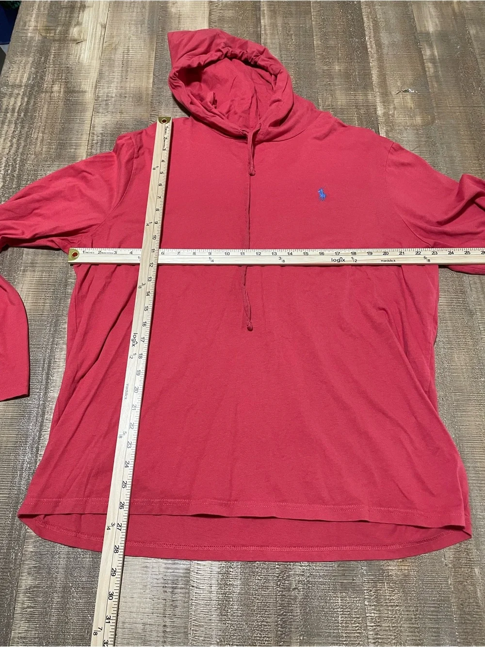 Polo by Ralph Lauren Men’s Coral Red Crewneck Hoodie